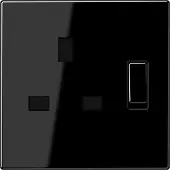 JUNG Steckdose 1f sw glz LS UP m.BS IP20 ZP LS3171SW