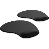 CSL Mauspad 2er Spar-Set mit ergonomischer Handgelenkauflage, Gel Komfort Office Mausmatte