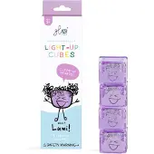 Glo Pals Sensorische Würfel m. Licht - Lumi - 4 st. - Lila - - One Size - Badespielzeug