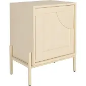 Zuiver Faces Beistelltisch Eisen/Eiche Beige 45x35 cm