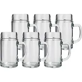 Stölzle Bierkrug "Maßkrug STYRIA 1000 ml 6er Set transparent"