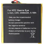 AccuCell Akku passend für HTC Desire Eye, Li-Ion, 3,8V, 2400mAh, 9,1Wh, built-in, ohne Werkzeug