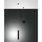 FABAS LUCE Hängelampe Prado, dimmbar, schwarz, für Wohn- / Esszimmer, Metall, Modern