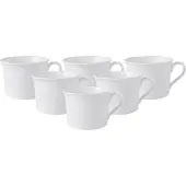 Villeroy & Boch Cappuccinotasse Cellini White (6-teilig)