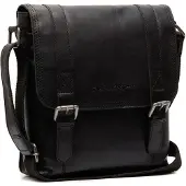 The Chesterfield Brand Leder Umhängetasche Schultertasche Adelanto Flapoverbag Black schwarz