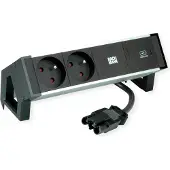 Bachmann Desk2 Alu Black 2Xute 1Xusbc 30W 0,2M Gst18