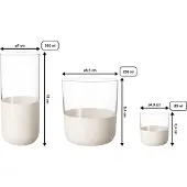 Villeroy & Boch Gläser-Set "Bargläser Manufacture Rock 12er Set weiß-transparent", bunt (weiß, transparent), B:2cm H:2cm, Kristallglas, Trinkgefäße, Gläser-Set, Handwäsche wird empfohlen