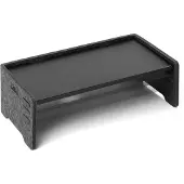 Durable Monitorständer EFFECT, 3-stufig, 60 % PET-Filz, bis 10 kg, Kabelauslässe, anthrazit