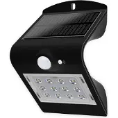 Blulaxa Solar-LED Wandleuchte 48873 mit Sensor, 1,5W, schwarz