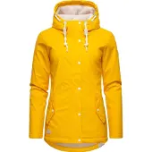 Ragwear Regenjacke "Marge" mit Kapuze warm gefütterter Damen Winter Regenmantel