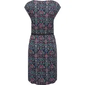 Ragwear Shirtkleid "Lilithe Ikat" Eingrifftaschen stylisches Damen Sommerkleid mit Taillengürtel