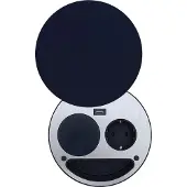 Wipo Steckdosenelement Smile Schuko, USB und Wireless-Charger, schwarz