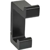 Technik Team Mantelhaken Bodon Höhe 90 mm, Zinkdruckguss schwarz matt