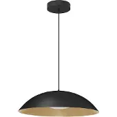 Nova Luce GLIM LED Pendelleuchte Schwarz 42W Warmweiss 120x58cm dimmbar 9081290