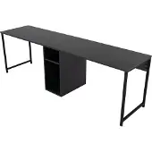 Skye Decor , Twin Study Desk - Anthracite, Black, Schreibtische, Anthrazit, 240 x 74 x 60 cm