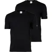 Champion T-Shirt , Herren, Gr. L, schwarz (nbk, nbk), Jersey, Obermaterial: 100% Baumwolle, unifarben, normal, Rundhals, Shirts T-Shirt, Basic Shirt, Doppelpack