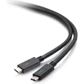 C2G 2-m-Kabel USB-C-Stecker- auf USB-C-Stecker (20 V 3 A) – USB 3.2 Gen 1 (5 Gbps), 2 m, USB C, USB C, USB 3.2 Gen 1 (3.1 Gen 1), 5 Gbit/s, Schwarz