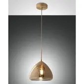 FABAS LUCE Pendelleuchte Glow E27 Ø250mm Messing