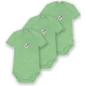 Normani 3er Set Baby Merino Body Kurzarm „Tauranga" - 9291