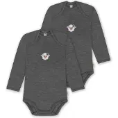 Normani 2er Pack Baby Merino Body Langarm „Auckland" - 9377