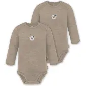 Normani 2er Pack Baby Merino Body Langarm „Auckland" - 9369
