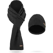 Normani Winterset aus Merinowolle Schal und Mütze Muster Yuma - 9571