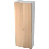 Hammerbacher Schrank 6OH SG Weiss/Eiche