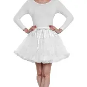 Metamorph Rüschen Tutu weiss - Karneval Faschingskostüm Rock