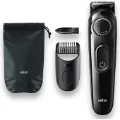 Braun BeardTrimmer 3 BT3300, Wechselstrom/Batterie, Schwarz