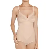 Triumph Miederbody "Formfit BS X" florale Spitze, runder Rückenausschnitt, tiefer V-Ausschnitt
