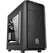 Thermaltake VERSA H15, Micro Tower, PC, Schwarz, micro ATX, Mini-ITX, SPCC, 15,5 cm