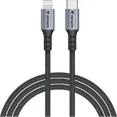 Verbatim 31844, 1,2 m, Lightning, USB C, Männlich, Männlich, Schwarz
