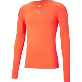 Puma Herren Liga Baselayer Tee LS T-Shirts, Neon Sun