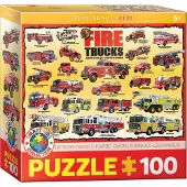 Eurographics Puzzle Feuerwehrfahrzeuge 100 Teile