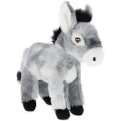 Keel Toys Kuscheltier Esel nachhaltig Plüsch 20 cm schwarz grau