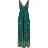 Apricot Maxikleid "Paisley-Maxikleid" mit Taillenband