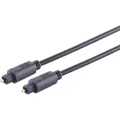 Nedis S/CONN maximum connectivity Lichtwellenleiterkabel 4,0mm, Toslink-Stecker auf Toslink-Stecker, 10,0m