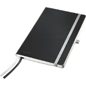 Leitz Style Notebook A5 ruled with softcover Black metallic