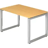 Hjh OFFICE PRO REGO 12 S - 120 x 80 Buche/Silber höhenverstellbar
