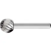 PFERD 22420816 Fræsestift HSS Kugle 16 mm Længde 54 mm Mål, Ø 16 mm Arbejdslængde 14 mm Skaftdiameter 6 mm 1 stk.