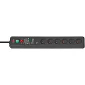 Brennenstuhl 1159541376, 3 m, Drinnen, Anthrazit, 6 AC-Ausgänge, 16 A, Überspannung