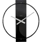 Nextime 3195ZW, Wand, Quarzuhr, andere, Schwarz, Weiß, Edelstahl, Erwachsene