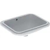 Geberit Unterbau-Waschtisch VariForm 53x44cm, o HL, m ÜL, recht., we. K-Tect