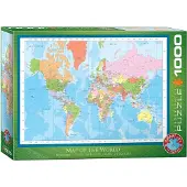 Eurographics Puzzle Map of the World - 1000 Teile