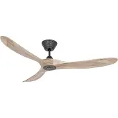 CasaFan ECO GENUINO Deckenventilator schwarz/holz hell 152 - , Eco Genuino, Holz, für Wohnzimmer, Holz, Modern