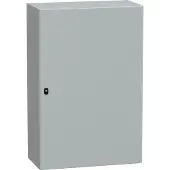 Schneider Electric NSYS3D12840P PanelSeT S3D Volltür mit Montageplatte H1200xB800xT400 IP66 IK10 RAL7035.