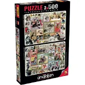 AnaTolian 3611 puzzle 500 pcs. X 2 - Cute Kittens and Funny Dogs by Barbara Behr