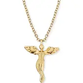 Engelsrufer Damen-Kette Kette Engel 925er Silber Engelsrufer Gelbgold