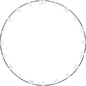 Unicorn Ultra-Vis Number Ring -- 1 Stck