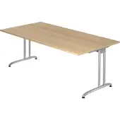 Hjh OFFICE PRO BELA 2E S - 200 x 100 Eiche